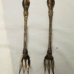 Vintage Silver-Plated Serving Forks